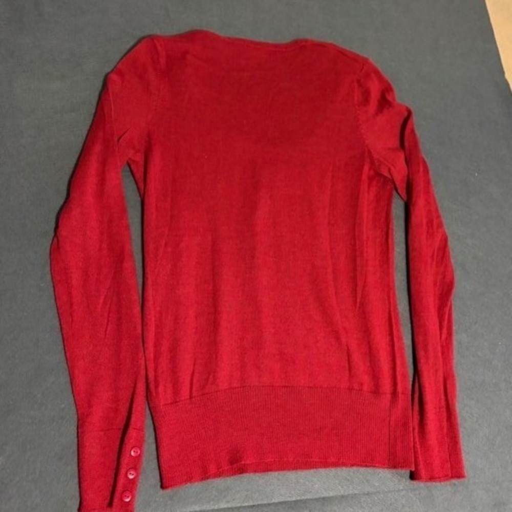 The Limited Scoop Neck Sweater Women Large Red Basic Layer Preppy Fall Core - Picture 7 of 7